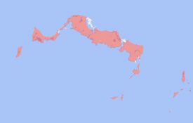 Range map of Leiocephalus psammodromus